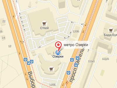 Карта метро озерки